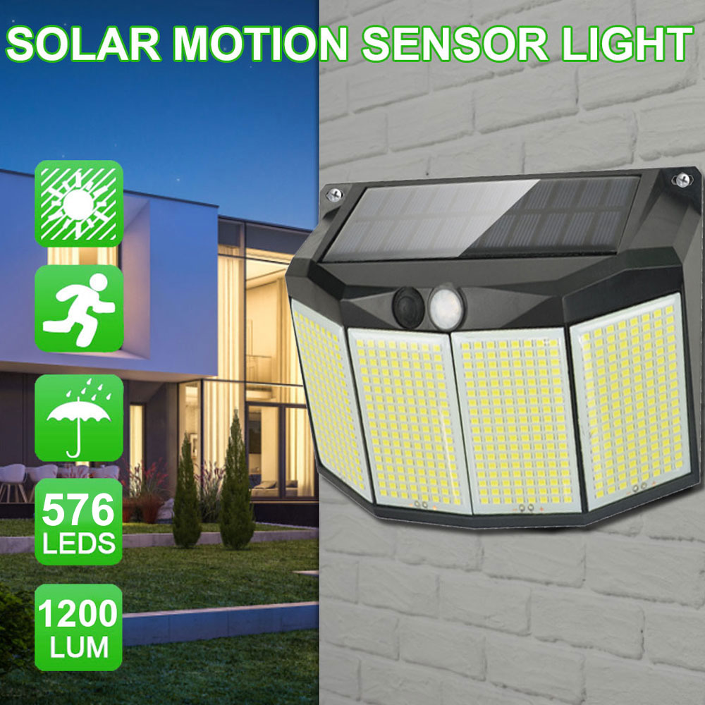 576LEDs Solar Powered Wall Lam - Smart Garden Solar Lights ulasan dan harga