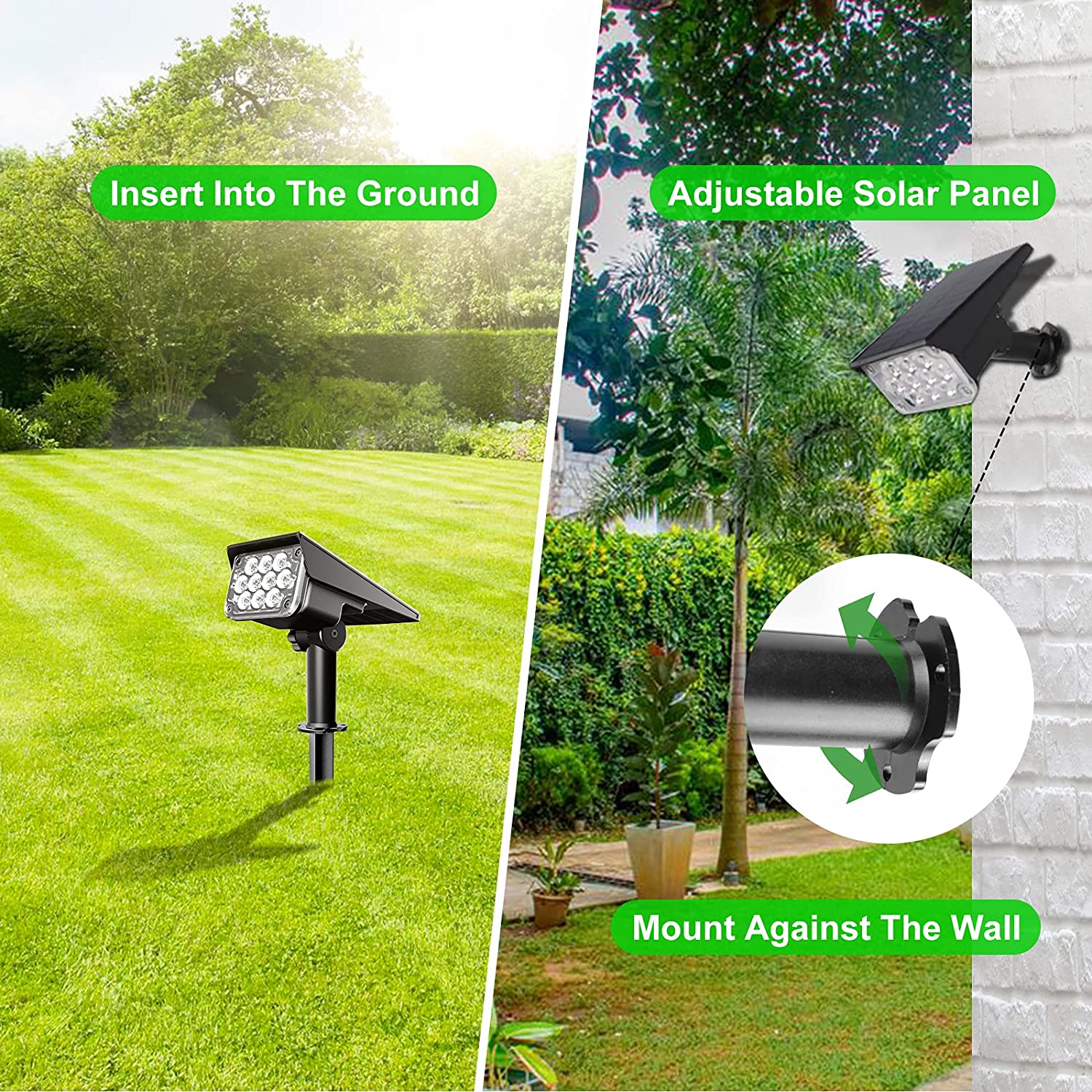 4pcs Solar Spotlight Outdoor G - Smart Garden Solar Lights ulasan dan harga