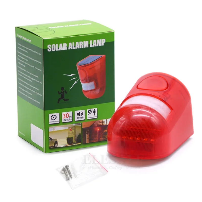 Waterproof Solar Powered Alarm - Smart Garden Solar Lights ulasan dan harga