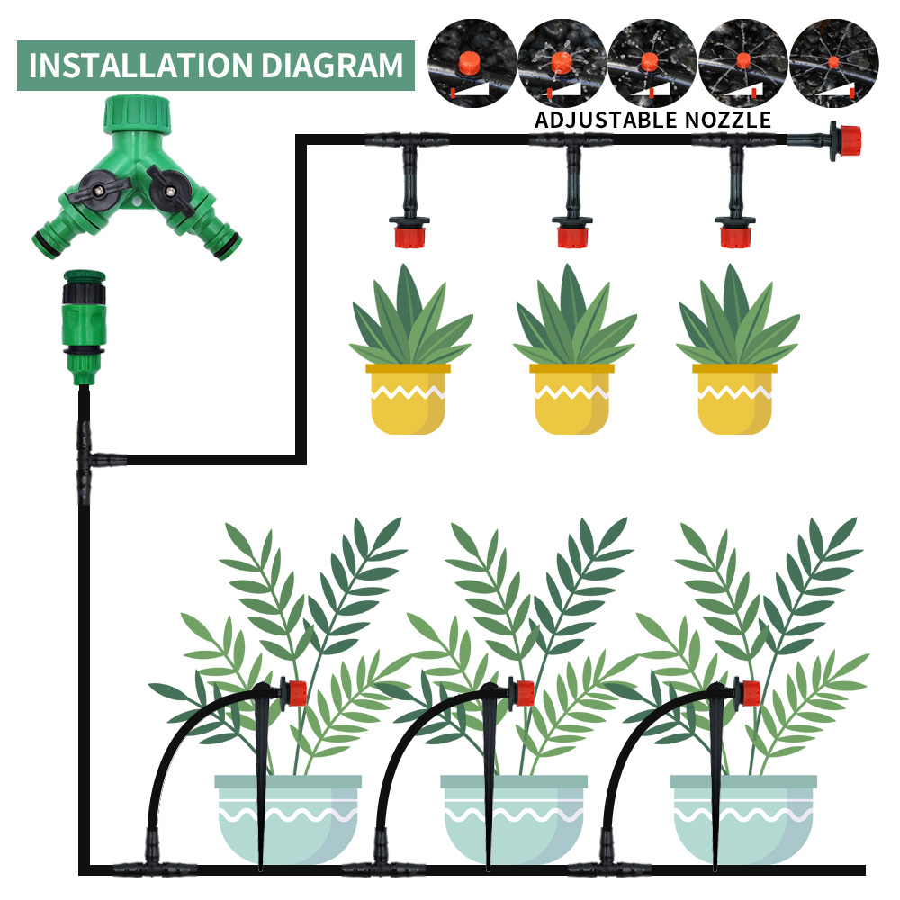 Greenhouse 15M-30M DIY Drip Ir - Smart Garden Tower ulasan dan harga