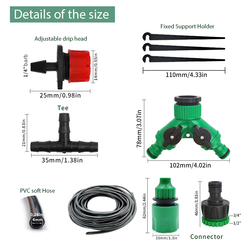 Greenhouse 15M-30M DIY Drip Ir - Smart Garden Tower ulasan dan harga