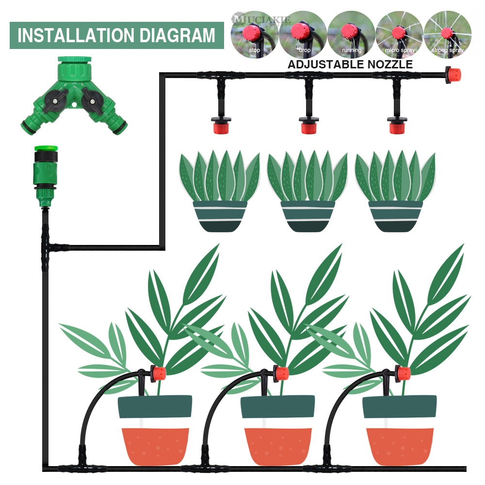 50-5M 1/4'' Hose Adjustable Dr - Smart Garden Tower ulasan dan harga