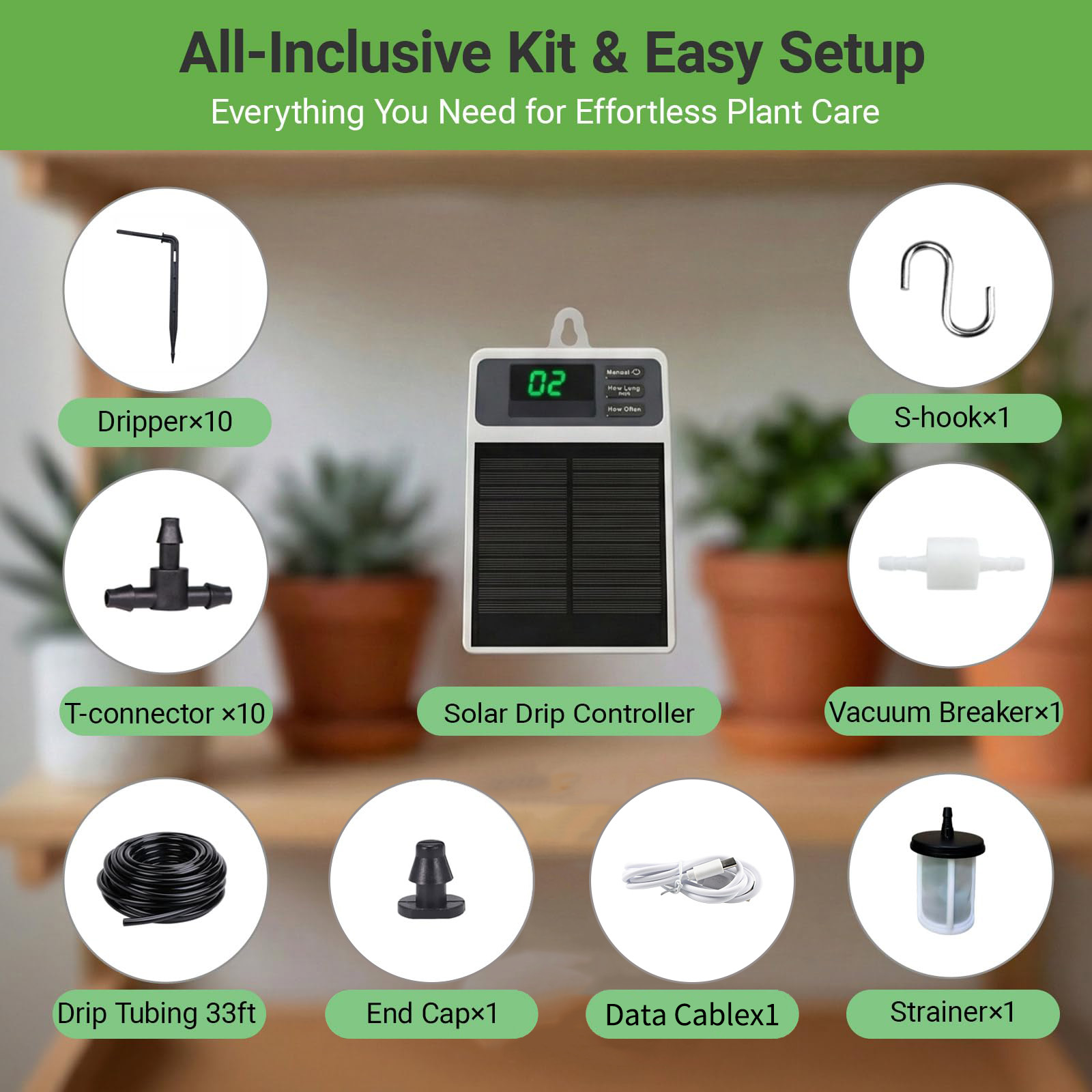 Upgraded Solar Drip Irrigation - Smart Garden Tower ulasan dan harga