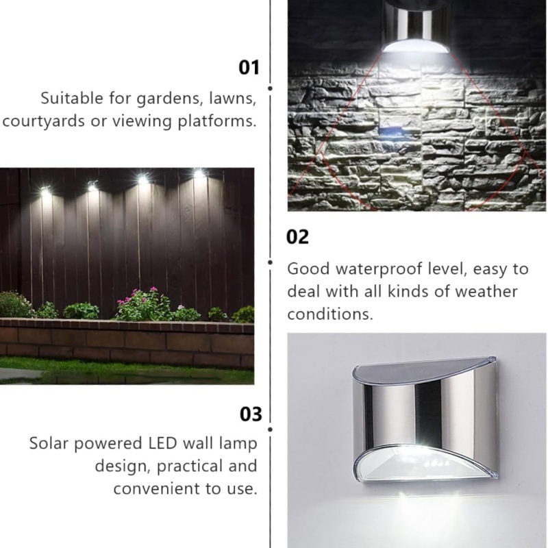 2Pcs Solar Garden Light Stainl - Smart Garden Solar Lights ulasan dan harga