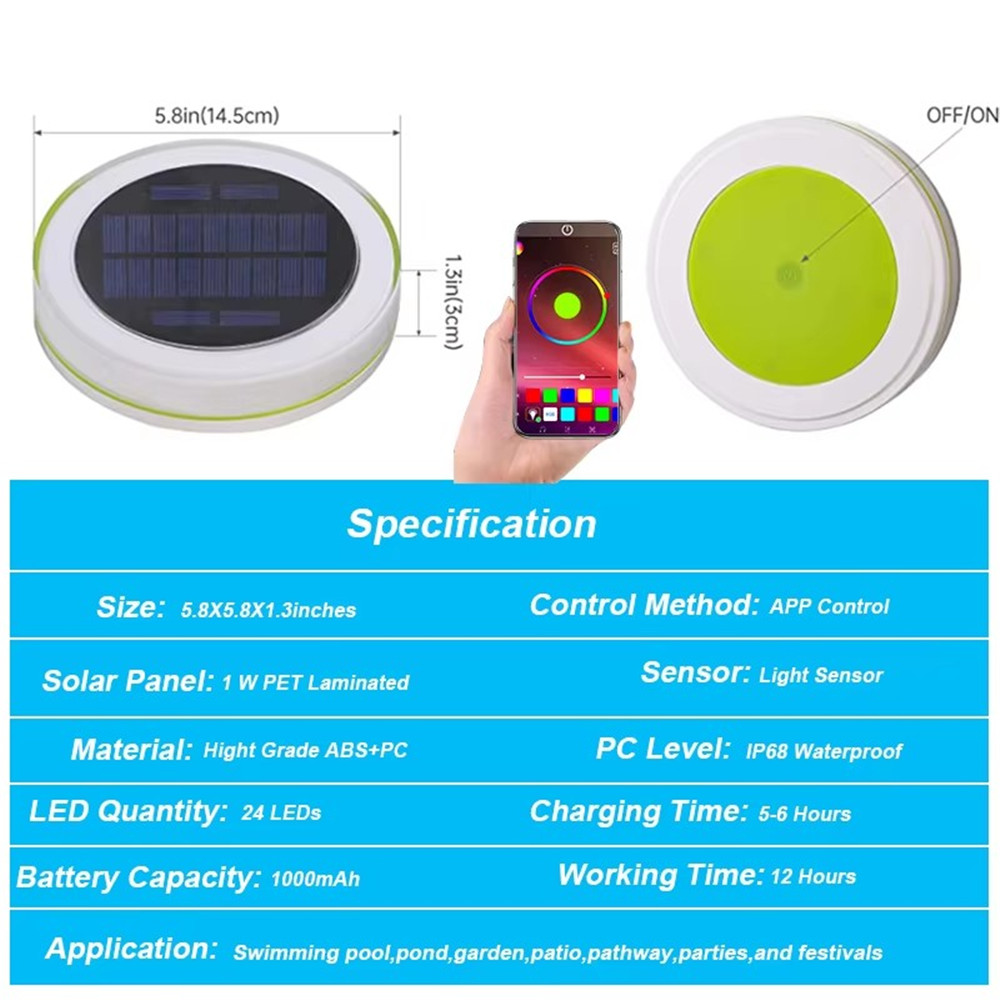 Solar LED Water Float Light Ou - Smart Garden Solar Lights ulasan dan harga