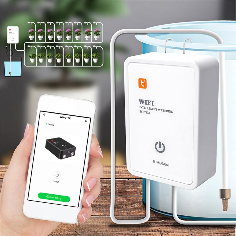 ABMR-Tuya Smart Wifi Garden Co - Smart Garden Irrigation ulasan dan harga