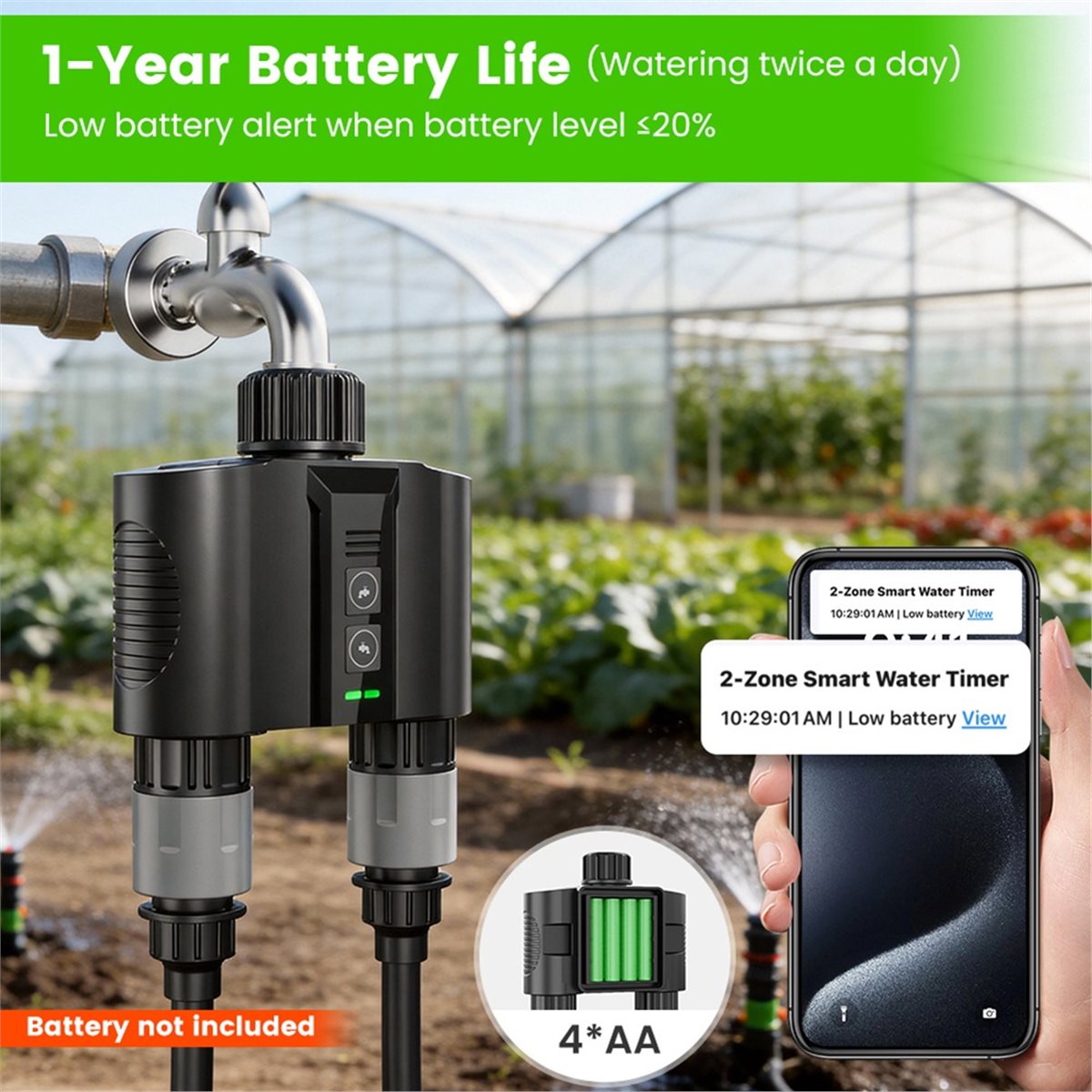 Y17A 1 Set WiFi Water Timer fo - Smart Garden Hose Valve ulasan dan harga