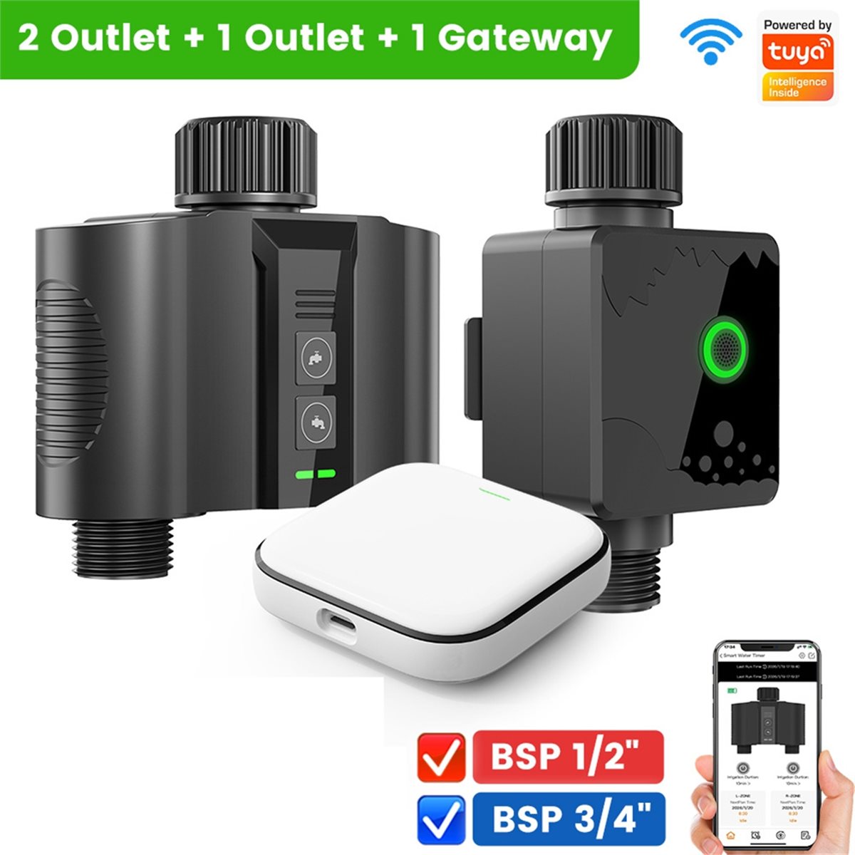 Y17A 1 Set WiFi Water Timer fo - Smart Garden Hose Valve ulasan dan harga