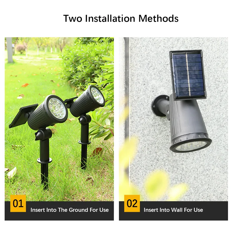 1/2PCS Solar Landscape Lights  - Smart Garden Solar Lights ulasan dan harga
