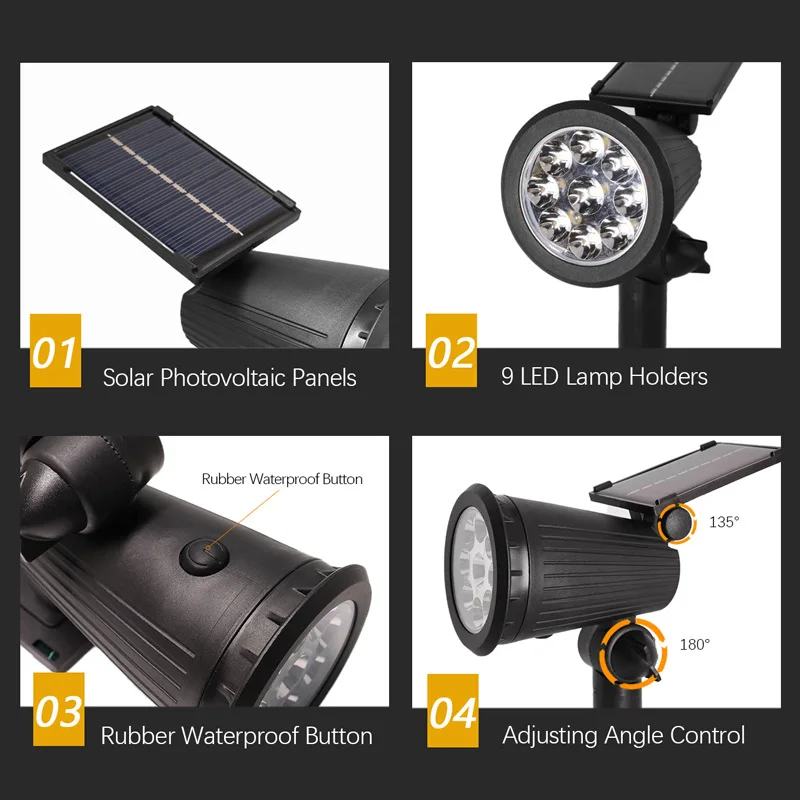 1/2PCS Solar Landscape Lights  - Smart Garden Solar Lights ulasan dan harga
