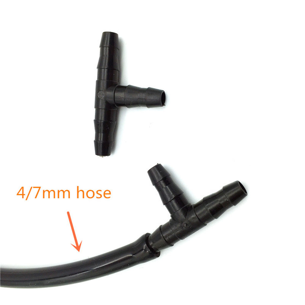 50 Pcs Black 1/4 Inch Barbed T - Smart Garden Tower ulasan dan harga