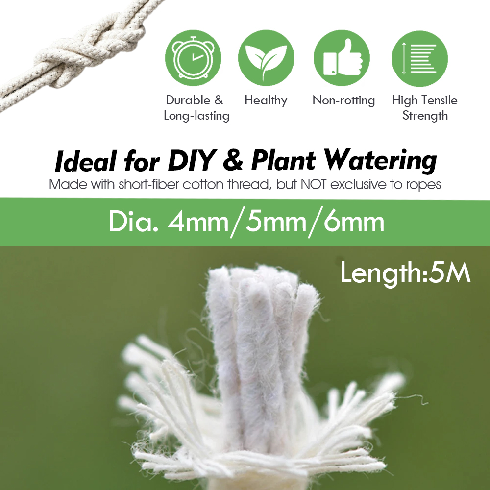 4/5/6mm Self Watering Cotton W - Smart Garden Tower ulasan dan harga
